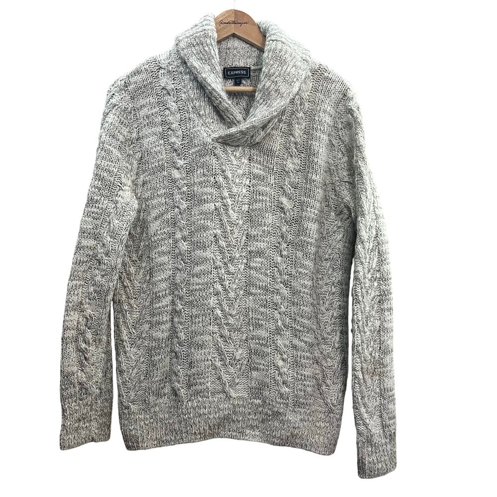 Express Wool Alpaca Blend Cowl Sweater Size‎ Large